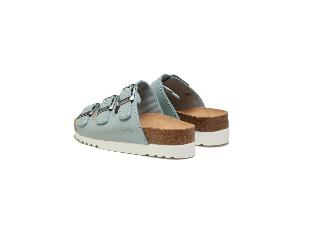 Scholl Rio Wedge Pale Blue/White, Ανατομική Παντόφλα, No40