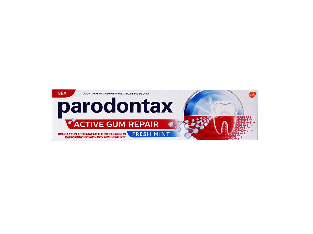 Parodontax Active Gum Repair Fresh Mint, Οδοντόκρεμα για ούλα που αιμορραγούν, 75ml