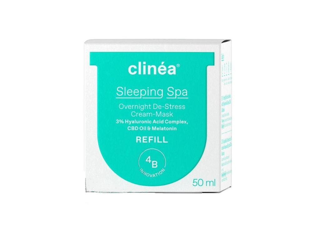 Clinea Sleeping Spa Refill Κρέμα-Μάσκα De-Stress Nυκτός, 50ml