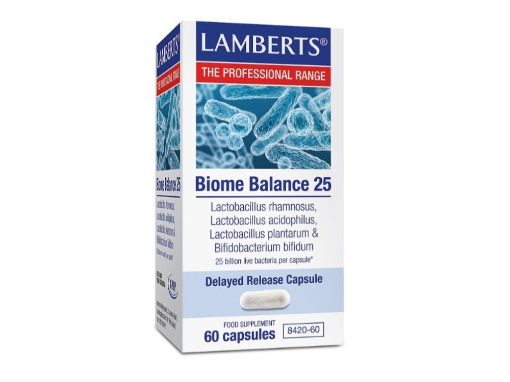 Lamberts Biome Balance 25 Συμπλήρωμα Διατροφής με Προβιοτικά, 60caps