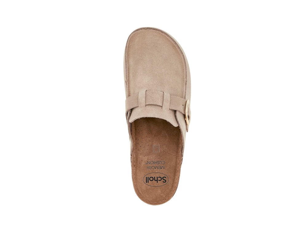 Scholl Bora Moccasin Beige, Ανατομικά Μοκασίνια, Χρώμα Μπέζ, Νο38