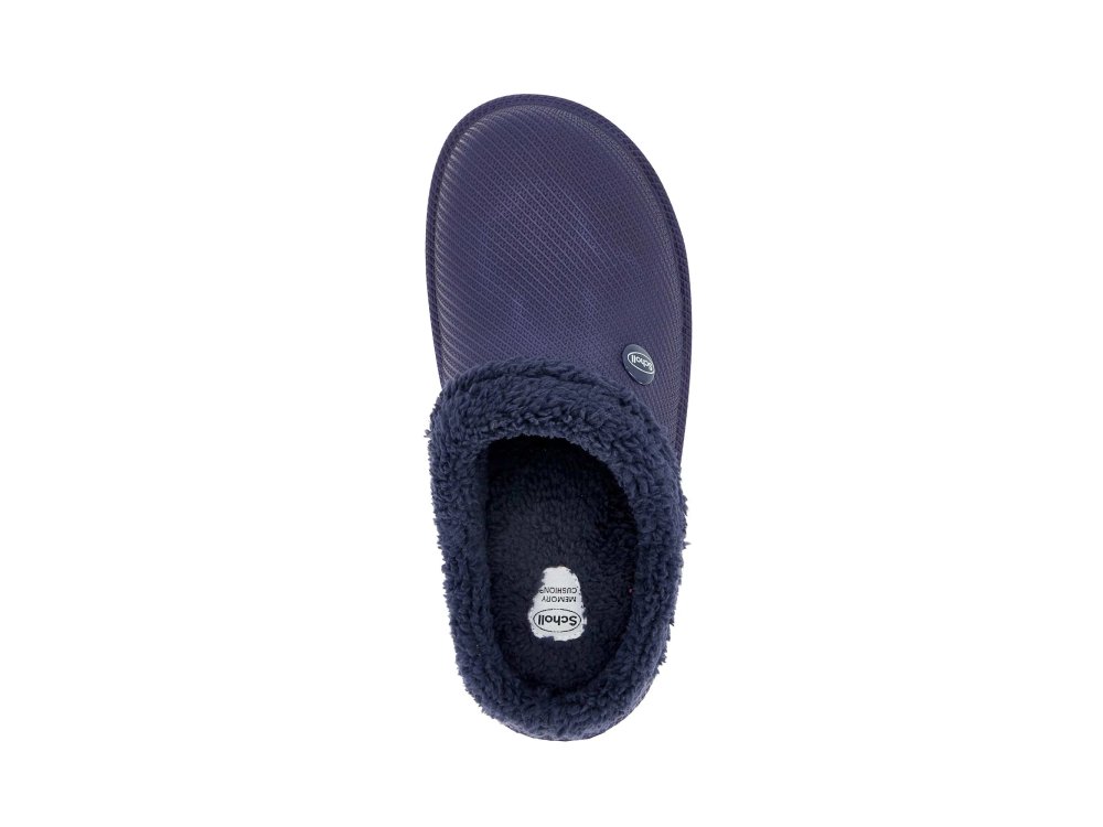 Scholl Neeva Navy blue, Ανατομικές Παντόφλες, Χρώμα σκούρο Μπλέ, Νο37-38