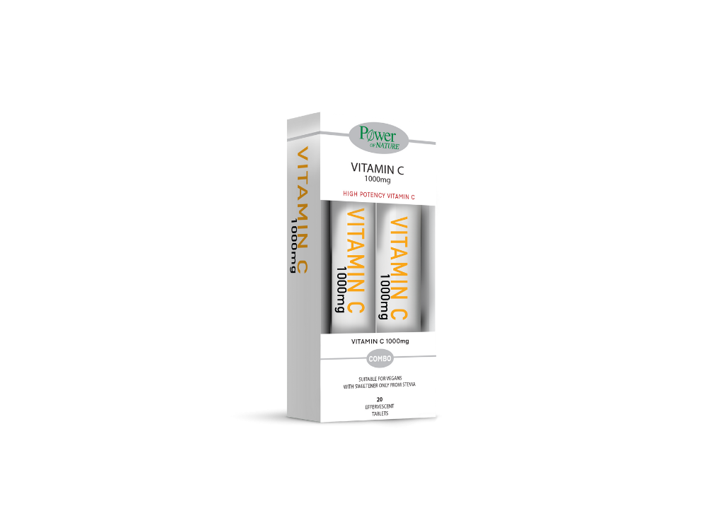 Power Health Vitamin C 1000mg 20s Αναβράζοντα Δισκία & Δώρο C 1000mg 20s