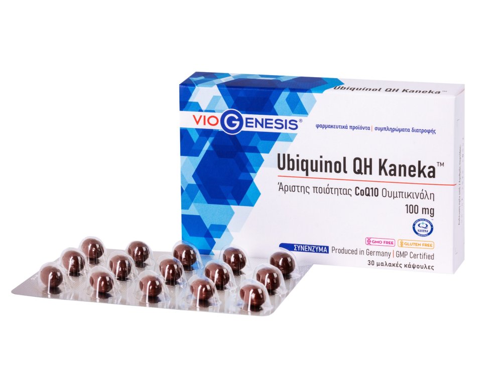 Viogenesis Ubiquinol QH Kaneka CoQ10, Ουμπινικόλη 100 mg, 30softgels