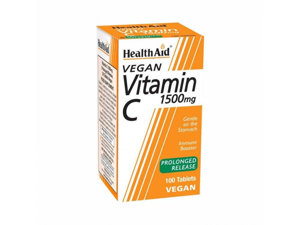 Health Aid Vitamin C 1500mg 100tabs -Economy