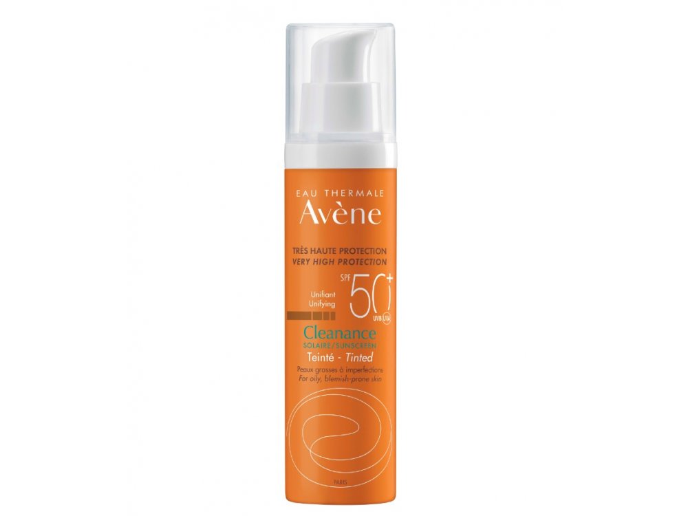 Avene Sunscreen Cleanance Unifying Tinted SPF50+ Αντηλιακό Προσώπου με Χρώμα για Λιπαρό & με Τάση Ακμής Επιδερμίδα, 50ml