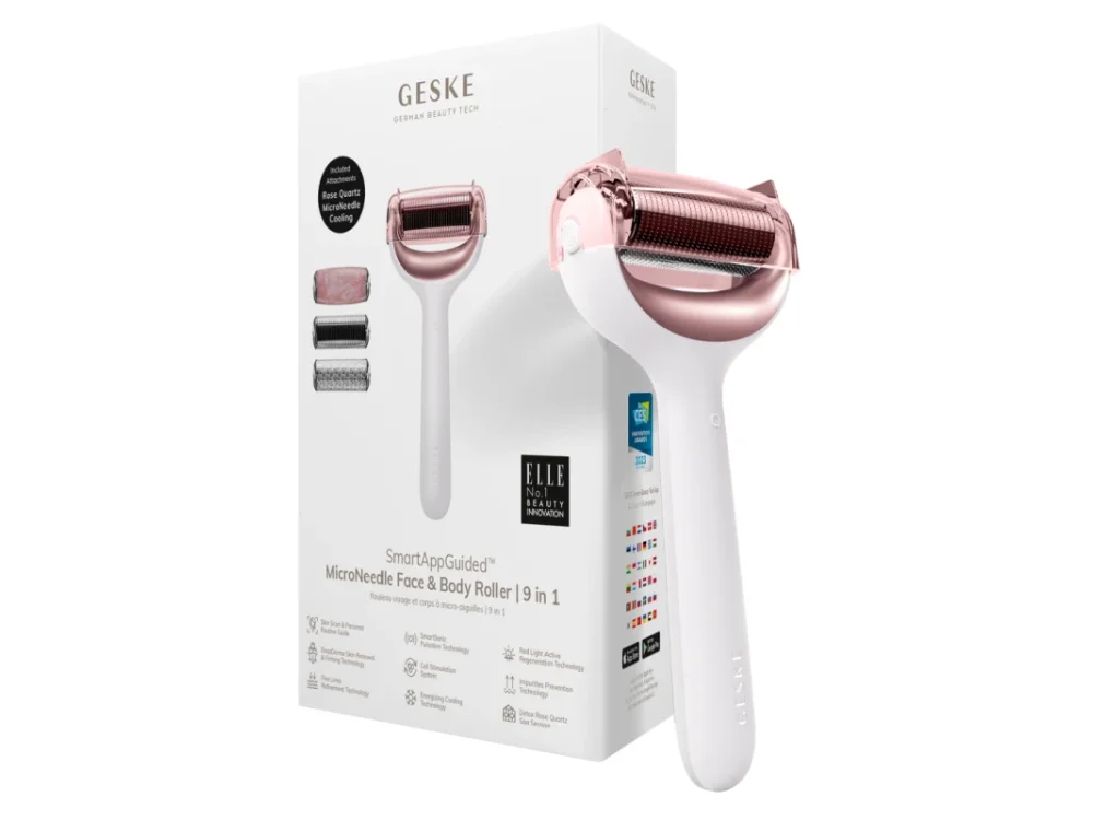 Geske MicroNeedle Face & Body Roller, Συσκευή Μεσοθεραπείας Προσώπου & Σώματος, 9 in 1