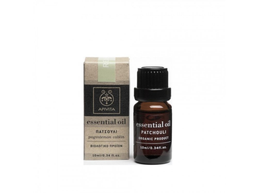 Apivita Essential Oil Patchouli Αιθέριο έλαιο Πατσουλί,10ml