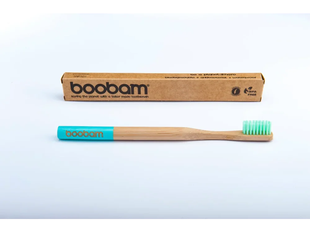 Boobam BrushStyle Adult Light Blue, Soft, Οδοντόβουρτσα Ενηλίκων