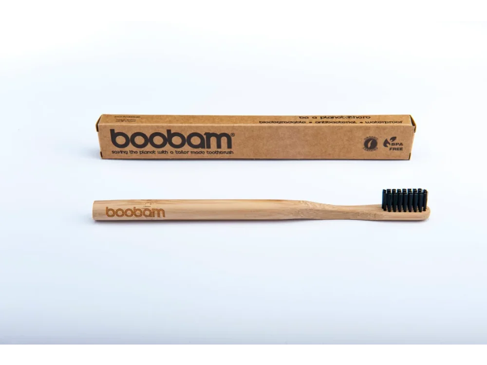 Boobam BrushStyle Adult Natural, Medium, Οδοντόβουρτσα Ενηλίκων