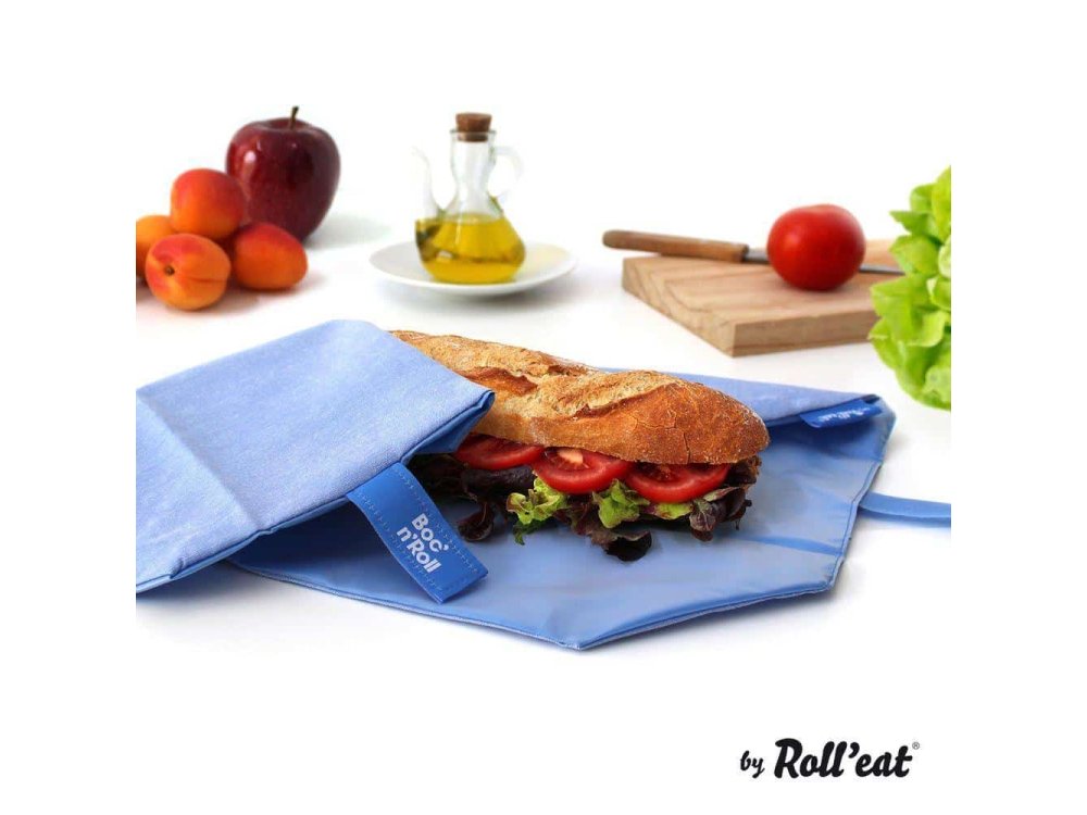 Boc N Roll Sandwich Wrap Eco Blue, Θήκη μεταφοράς τροφίμων με στυλ, 1τμχ