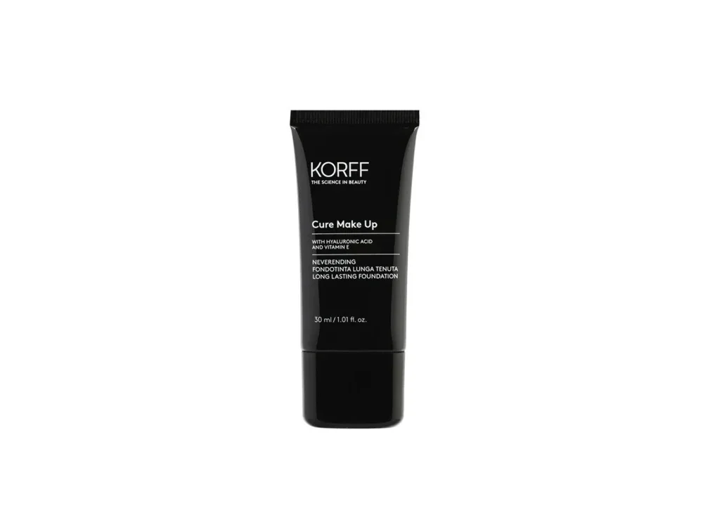 Korff Cure Make Up Long Lasting Neverending Foundation 01 Creme, Βάση Μακιγιάζ για Ματ Αποτέλεσμα, 30ml