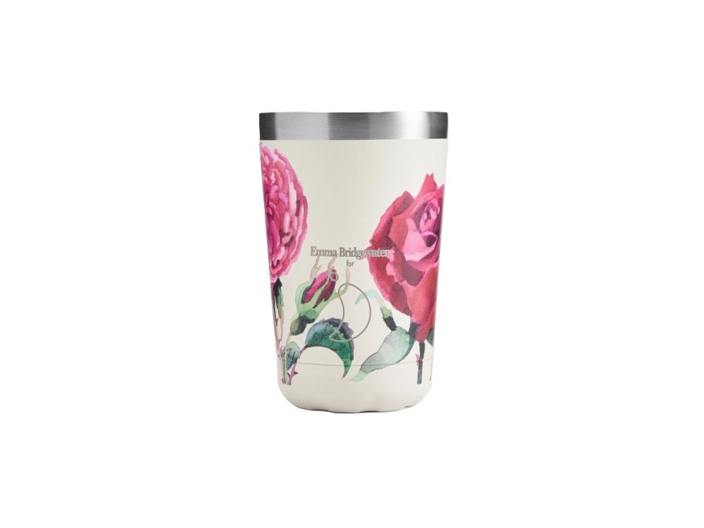 Chillys Ανοξείδωτο Ποτήρι Καφέ, Coffee Cup, E.B Roses, 340ml