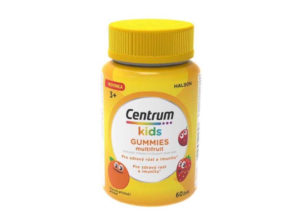 Centrum Kids Gummies Παιδική Πολυβιταμίνη με Γεύση Διάφορα Φρούτα, 60 μασώμενα ζελεδάκια