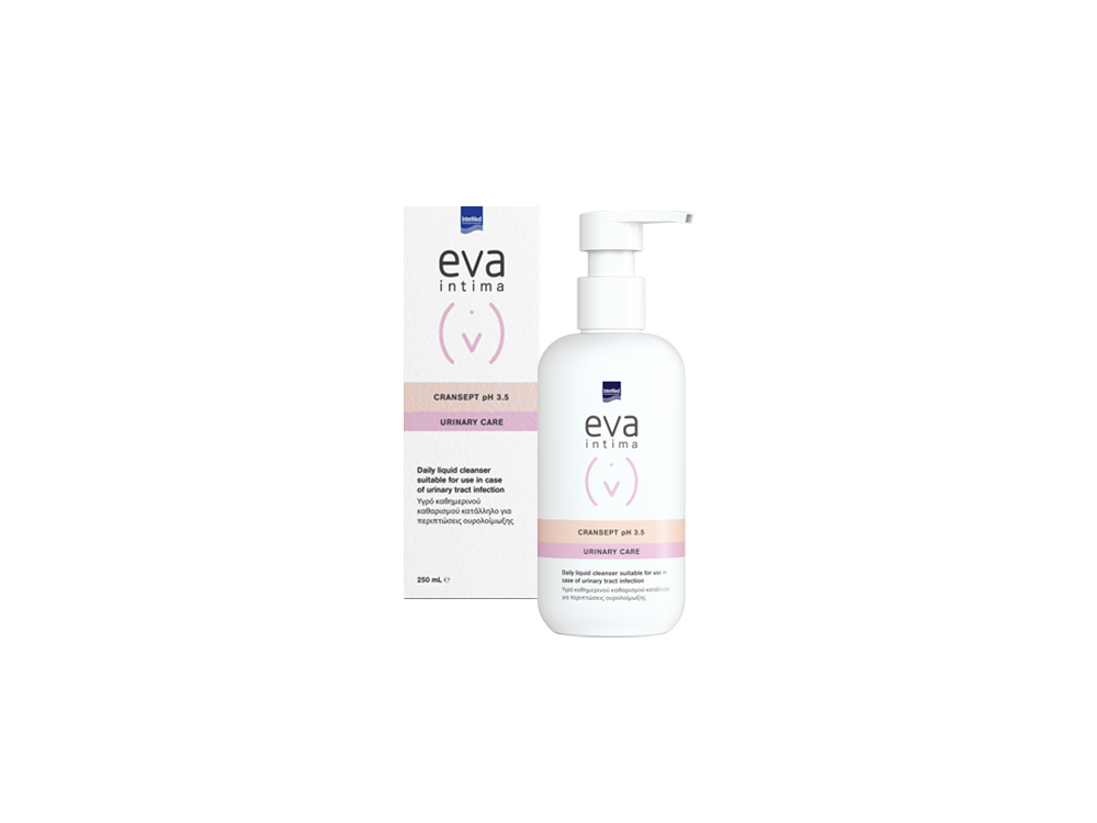 InterMed Eva Intima Cransept Urinary Care, Υγρό Καθαρισμού για Προστασία & Ανακούφιση κατά των Ουρολοιμώξεων, 250ml