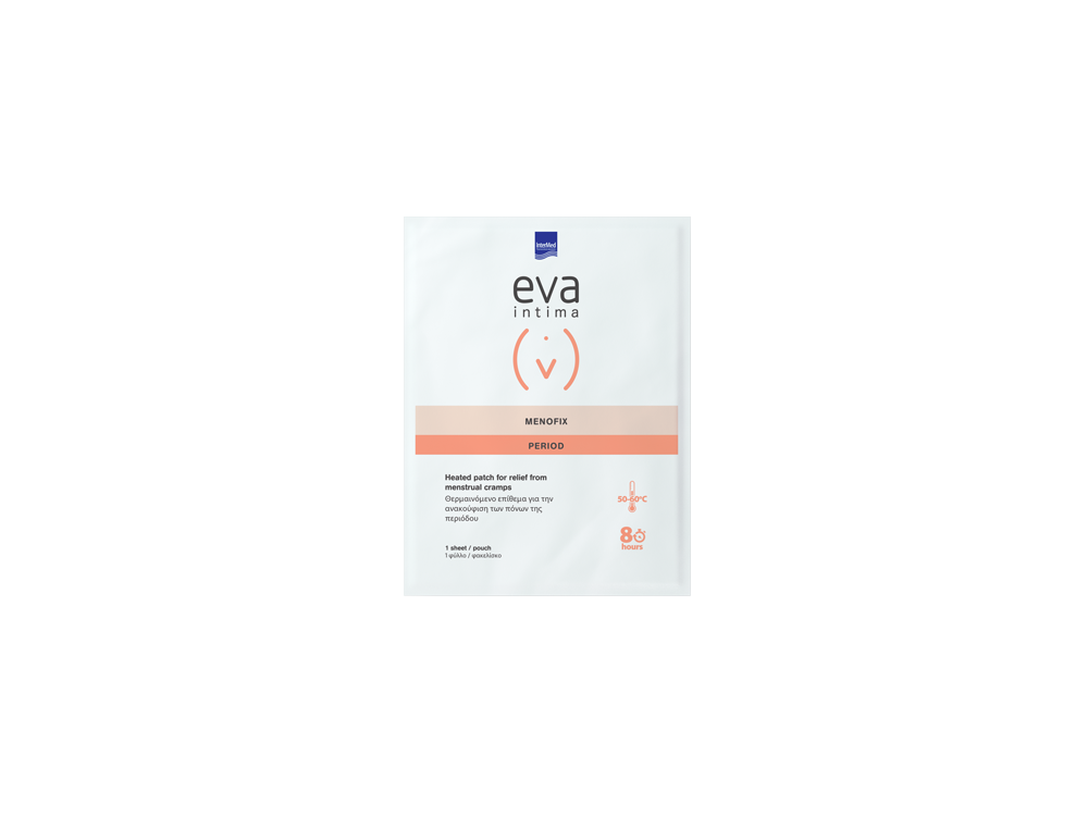 InterMed Eva Intima Menofix Patch, Θερμαινόμενο Επίθεμα για Ανακούφιση των Πόνων της Περιόδου, 1τμχ