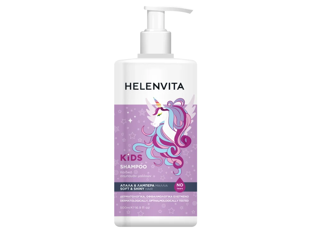 Helenvita Kids Unicorn Shampoo Παιδικό Σαμπουάν, 500ml