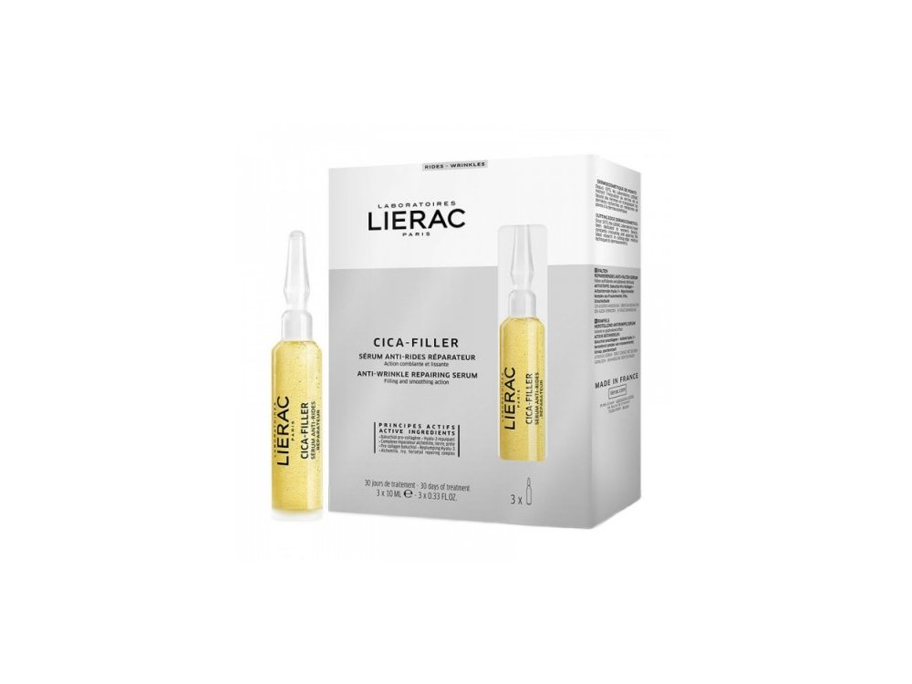 Lierac Cica Filler Anti Wrinkle Repairing Serum, Αντιρυτιδικός Ορός Επανόρθωσης, 3x10ml