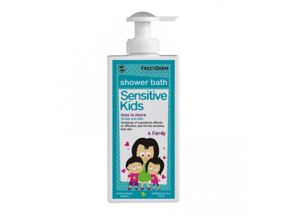 Frezyderm Sensitive Kids Shower Bath & Family Παιδικό Αφρόλουτρο για όλη την Οικογένεια, 200ml