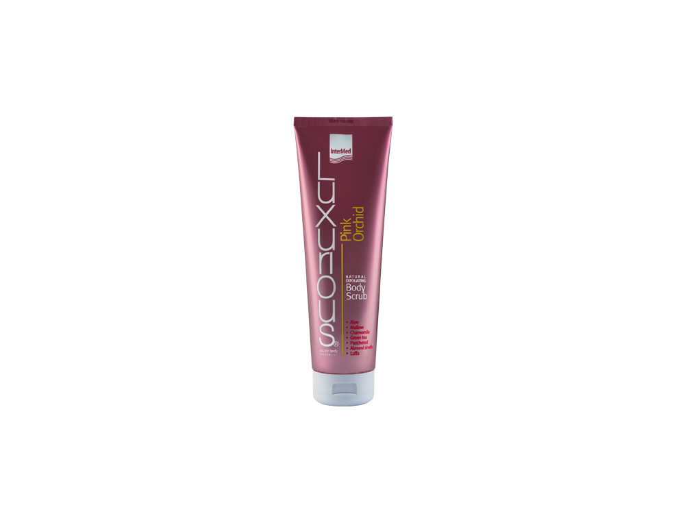 InterMed Luxurious Natural Exfoliating Body Scrub Pink Orchid, Απολεπιστικό Σώματος με άρωμα Ροζ Ορχιδέας, 300ml