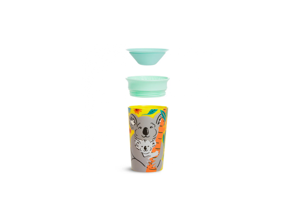 Munchkin Miracle 360° Sippy Cup 12m+ Koala, Εκπαιδευτικό Κύπελλο-Ποτήρι με καπάκι, 266ml