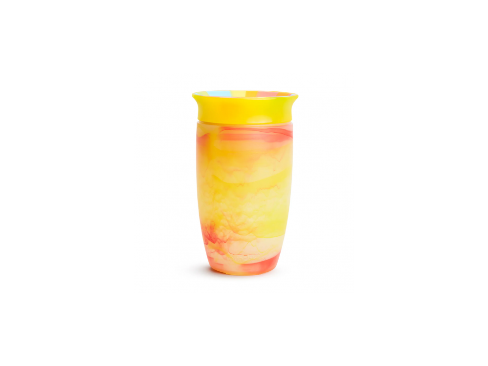 Munchkin Miracle 360 Sippy Tropical Swirl, Εκπαιδευτικό Ποτήρι, 12m+, Χρώμα Πορτοκαλί, 296ml