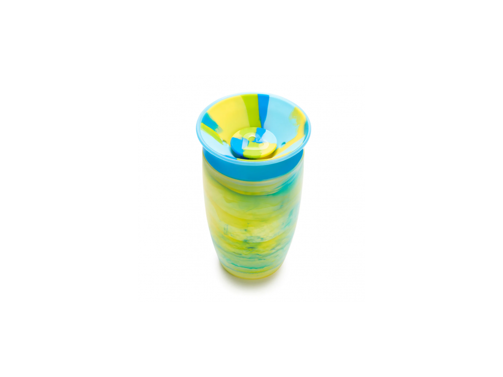 Munchkin Miracle 360 Sippy Tropical Swirl, Εκπαιδευτικό Ποτήρι, 12m+, Χρώμα Πράσινο, 296ml