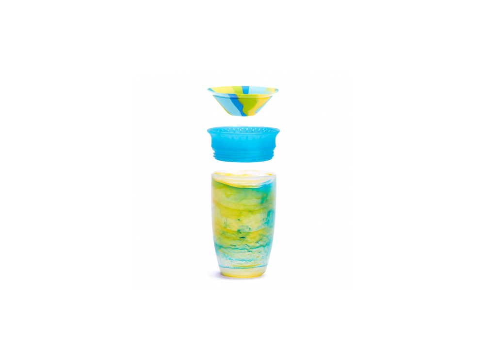 Munchkin Miracle 360 Sippy Tropical Swirl, Εκπαιδευτικό Ποτήρι, 12m+, Χρώμα Πράσινο, 296ml