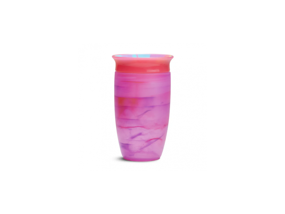 Munchkin Miracle 360 Sippy Tropical Swirl, Εκπαιδευτικό Ποτήρι, 12m+, Χρώμα Ρόζ, 296ml