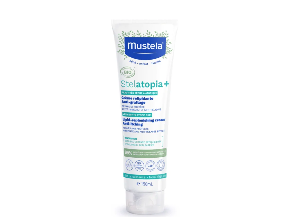 Mustela Stelatopia+ Lipid-Replenishing Cream, Κρέμα Αναπλήρωσης Λιπιδίων κατά του κνησμού, 150ml