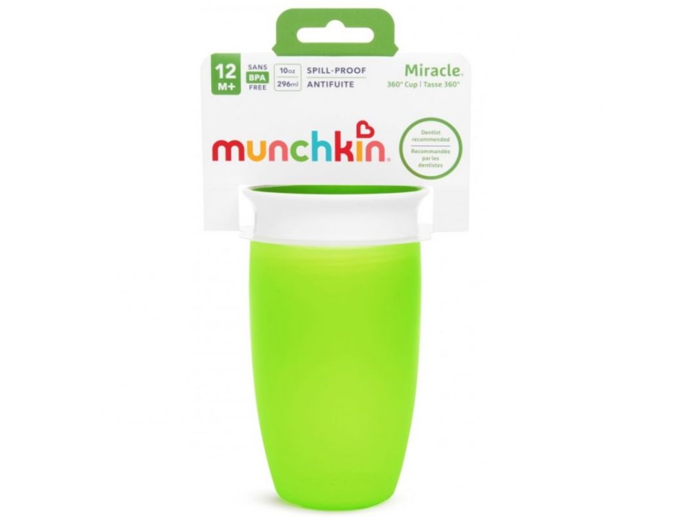 Munchkin Miracle 360 Trainer Cup 12m+, Πράσινο, 296ml