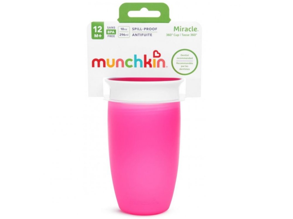 Munchkin Miracle 360 Trainer Cup 12m+, Ροζ 296ml