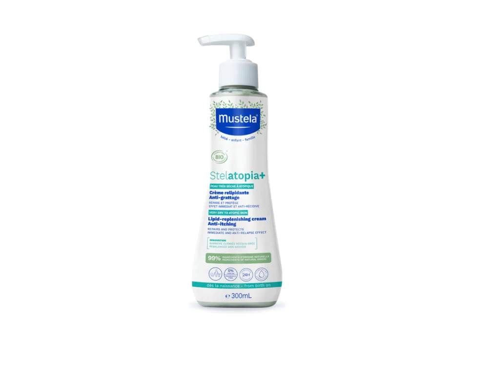 Mustela Stelatopia+ Lipid-Replenishing Cream, Κρέμα Αναπλήρωσης Λιπιδίων κατά του κνησμού, 300ml