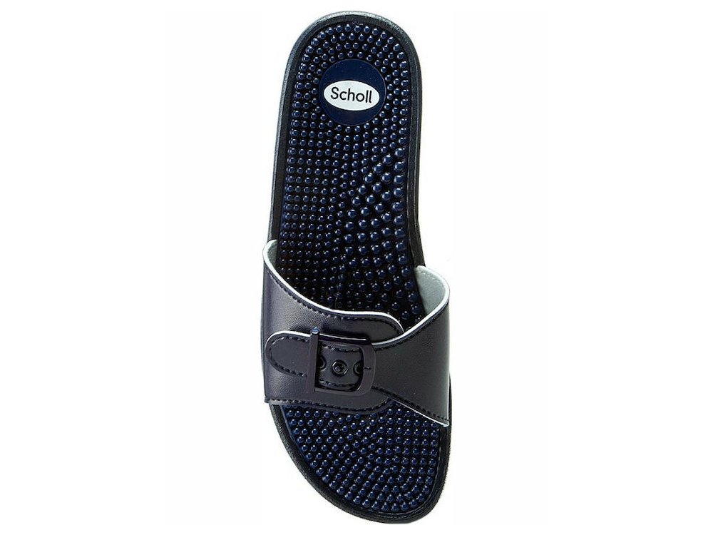 Scholl New Massage Navy Blue, Ανατομικό Σανδάλι, No40