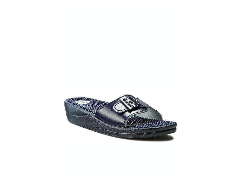 Scholl New Massage Navy Blue, Ανατομικό Σανδάλι, No37