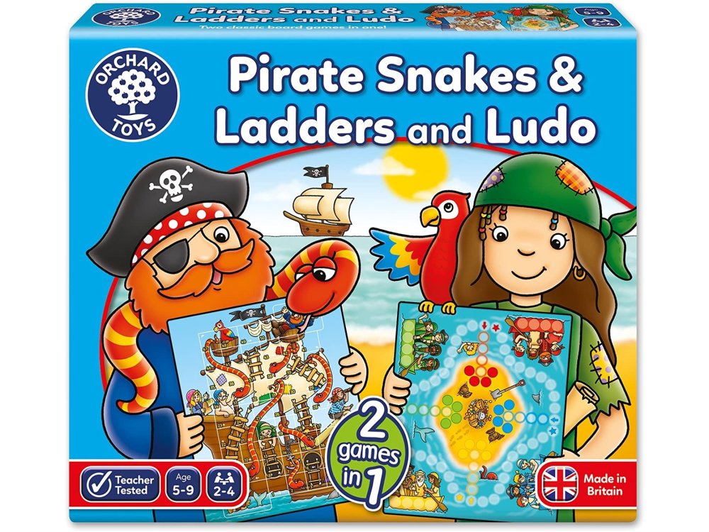 Orchard Toys Pirates Snakes & Ladders, “Πειρατές” Φιδάκι & Γρινιάρης, Ηλικίες 2-4