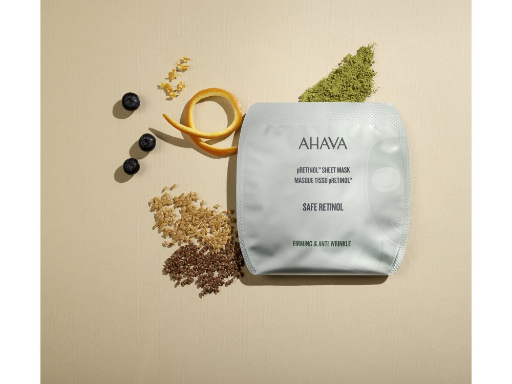 Ahava pRetinol Sheet Mask Firming & Anti-Wrinkle, 17gr