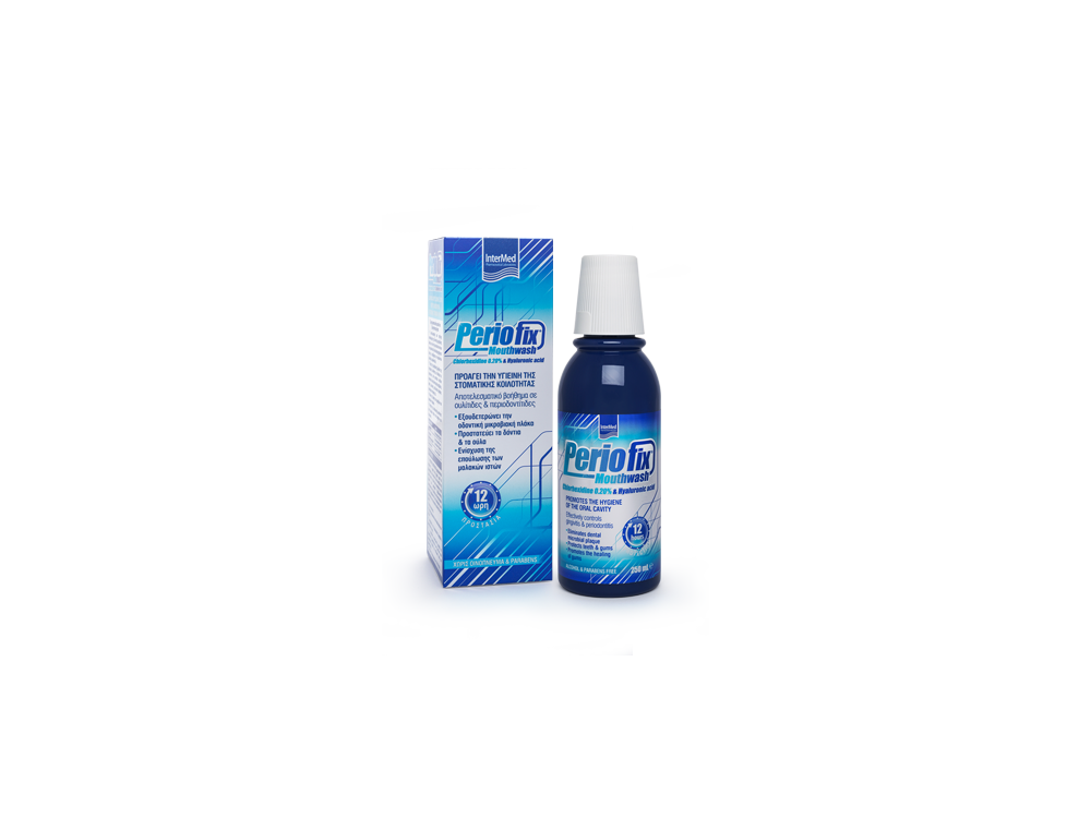 InterMed Periofix 0.20% Mouthwash, Στοματικό Διάλυμα Πολλαπλής Προστασίας, 250ml