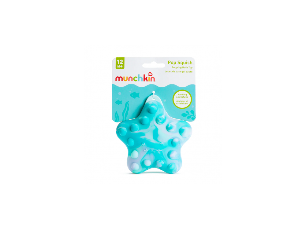 Munchkin Pop Squish Bath Toy, Εκπαιδευτικό Παιχνίδι Μπάνιου, Αστέρι, 1τμχ