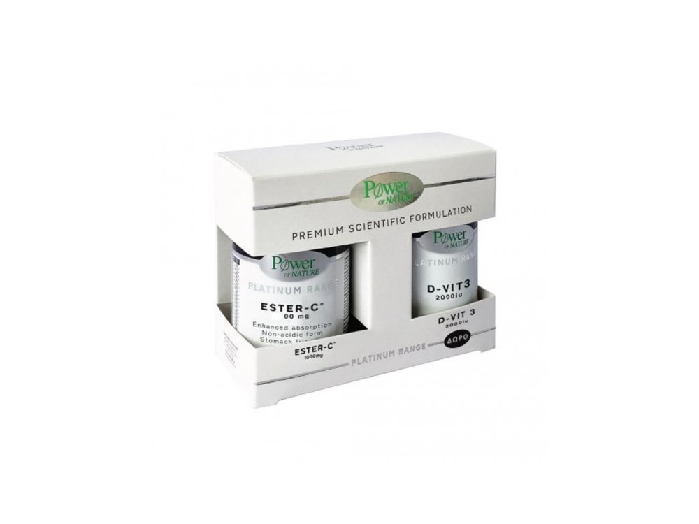 Power Health Promo Classics Platinum Range Ester-C 500mg 50 ταμπλέτες &  Δώρο D-Vit3 2000iu 60 ταμπλέτες