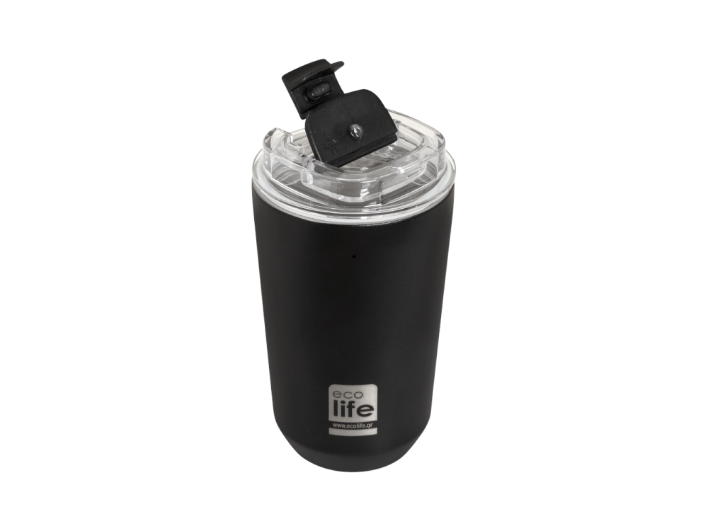 Eco Life Pure Black Coffee Thermos, Ποτήρι Θερμός, 360ml