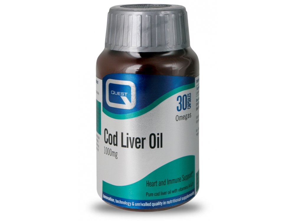 Quest Cod Liver Oil With Vitamins A,D 1000 mg