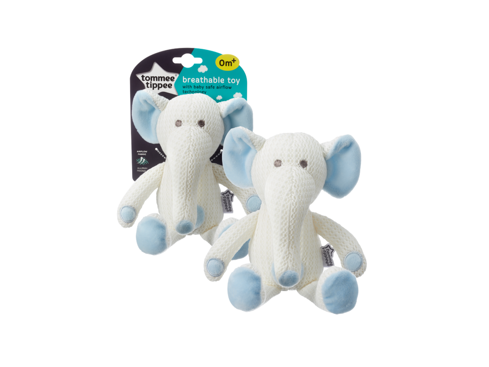 Tommee Tippee Μαλακό Κουκλάκι Eddy το Ελεφαντάκι Breathable Toy Eddy The Elephant, 1τμχ