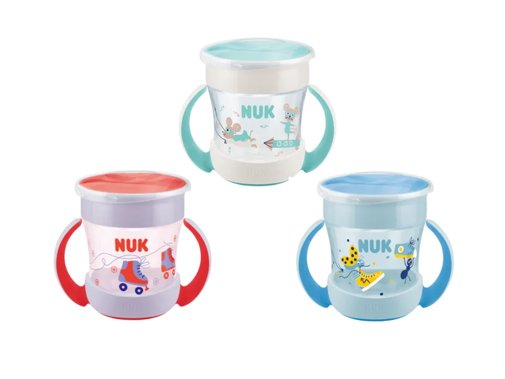 Nuk Mini Magic Cup Ποτηράκι με Χείλος και Καπάκι 6m+, 160ml