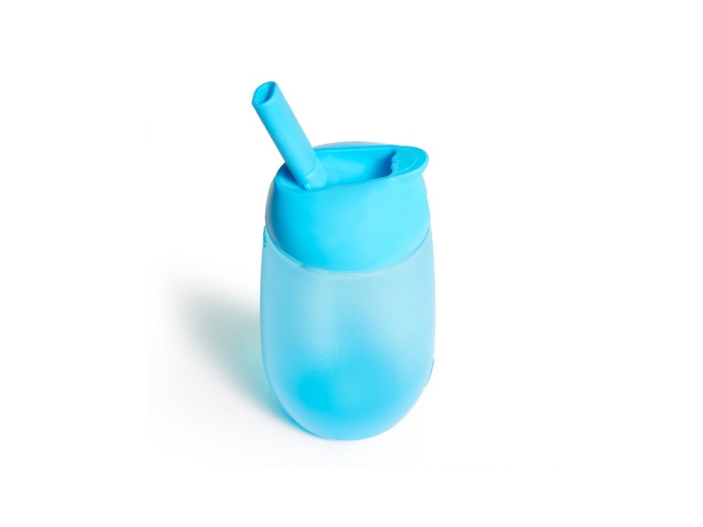 Munchkin Simple Clean Straw Cup Blue, Εκπαιδευτικό Κύπελλο με καλαμάκι, Μπλέ, 1τμχ