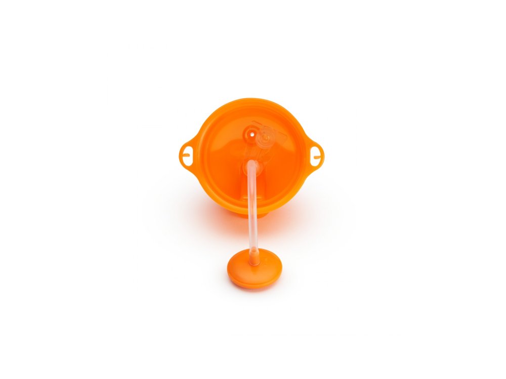 Munchkin Tip & Sip Straw Cup, Orange 12m+, Εκπαιδευτικό κύπελλο με Καλαμάκι, Πορτοκαλί, 296ml