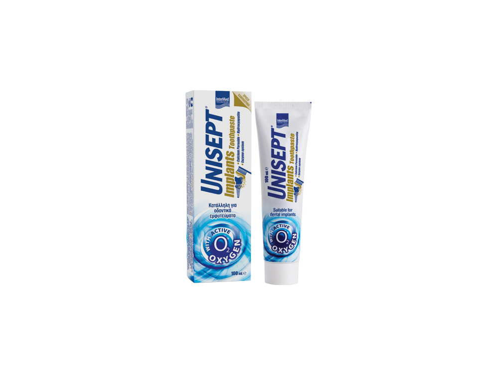 InterMed Unisept Implant Toothpaste, Καθημερινή Οδοντόκρεμα, 100ml