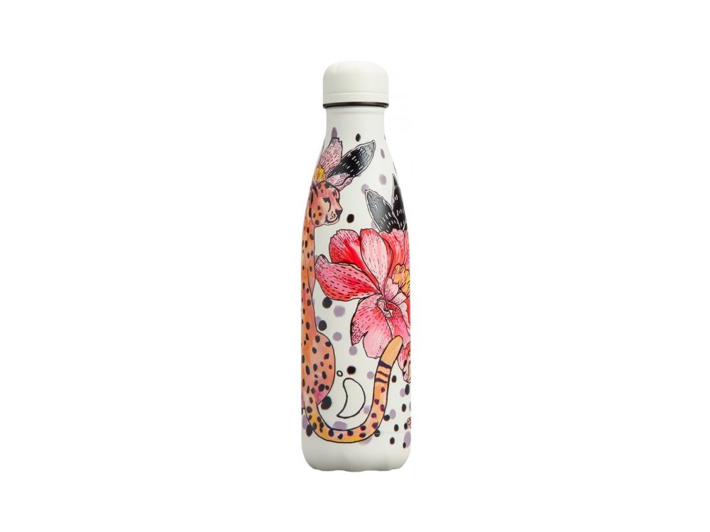 Chillys Ανοξείδωτος Θερμός, Cheetah Jungle Tropical, 500ml