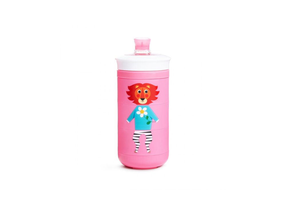 Munchkin Twisty Sippy Cup Animal Pink, Εκπαιδευτικό Παγούρι 18m+, 266ml