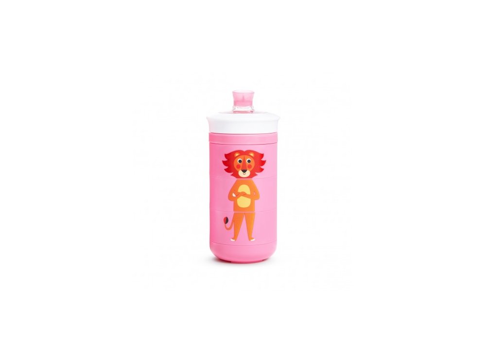 Munchkin Twisty Sippy Cup Animal Pink, Εκπαιδευτικό Παγούρι 18m+, 266ml